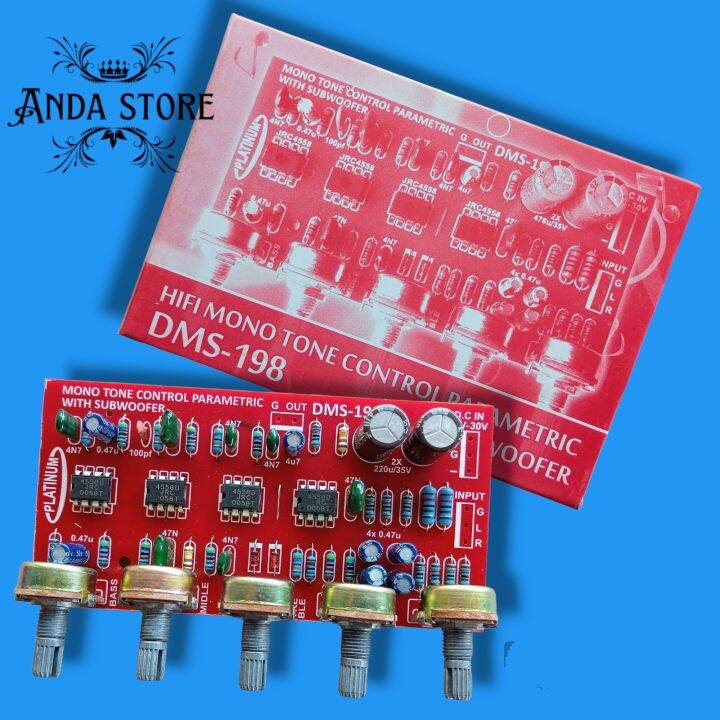 HIFI MONO TONE CONTROL PARAMETRIC DMS 198 WITH SUBWOOFER TONE MONO DMS