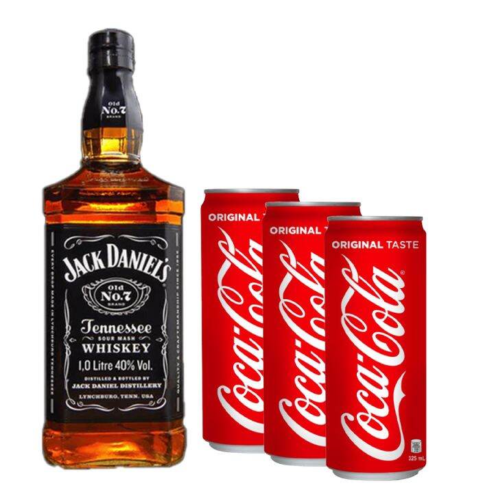 JackDaniel 1ltr with free 3 coca cola in can 330ml | Lazada PH