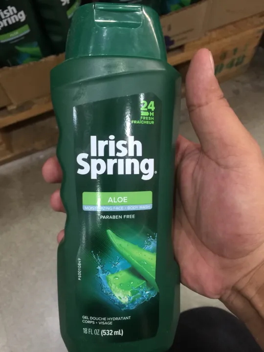 IRISH spring body wash Aloe 18oz/532ml Lazada PH