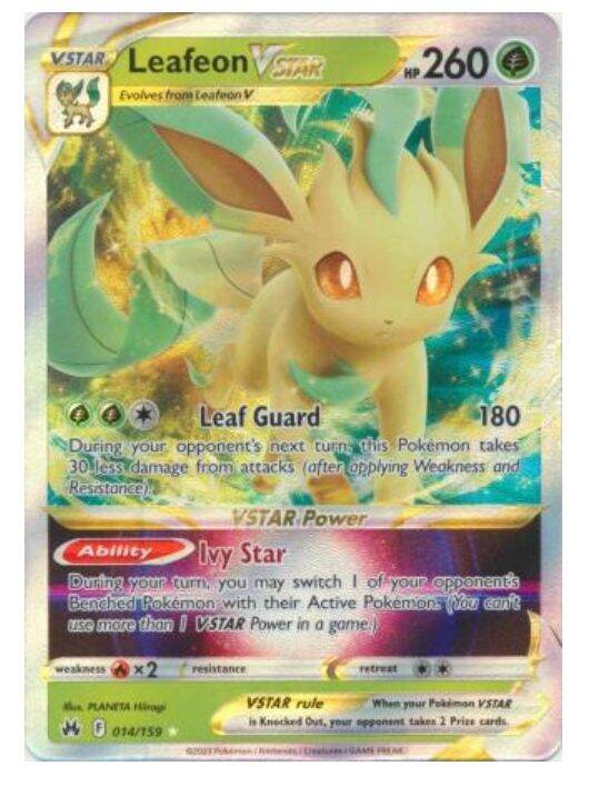 Leafeon VSTAR - 014/159 - Ultra Rare Crown Zenith | Lazada PH