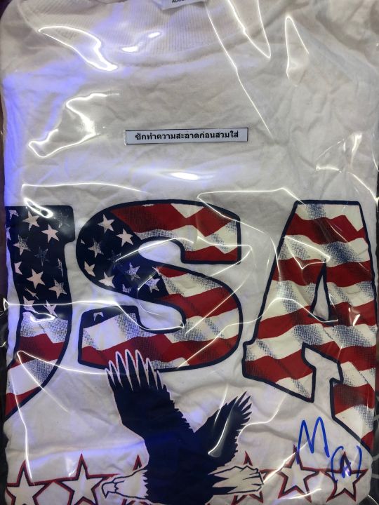 เสื้อยืดusa-เกรดa