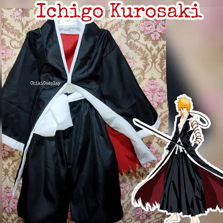 ICHIGO KURUSAKI BLEACH COSTUME COSPLAY FOR BOYS KIDS Lazada PH
