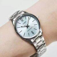 Casio Standard นาฬิกาข้อมือผู้หญิง สแตนเลสแท้ รุ่น LTP-V005D-2BUDF (หน้าปัดสีฟ้า)