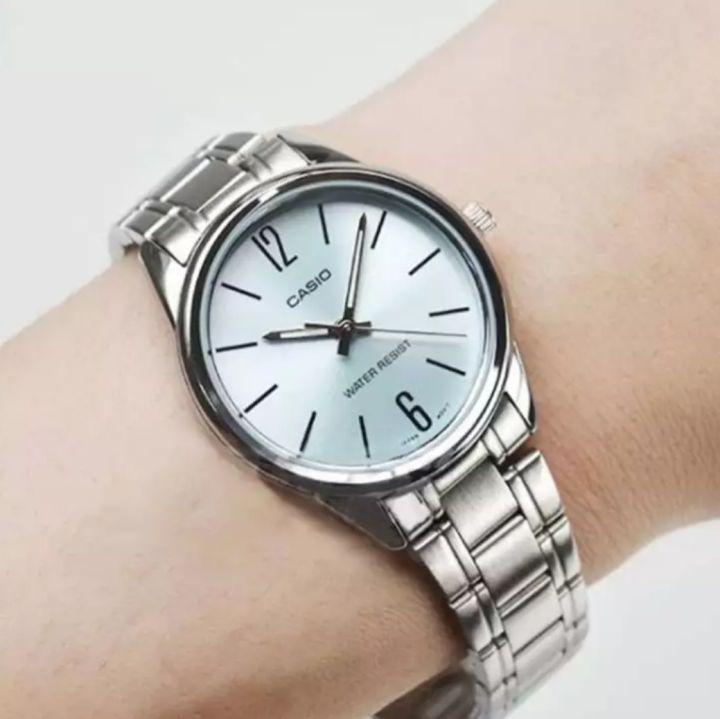 casio-standard-นาฬิกาข้อมือผู้หญิง-สแตนเลสแท้-รุ่น-ltp-v005d-2budf-หน้าปัดสีฟ้า