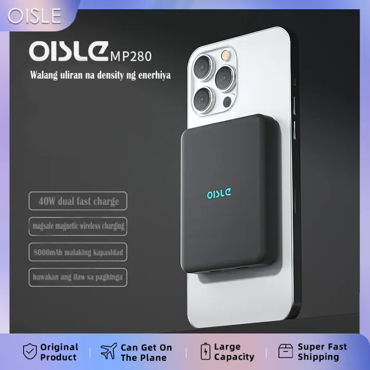 Oisle Portable Back Clip Magsafe Power Bank Small Fresh and