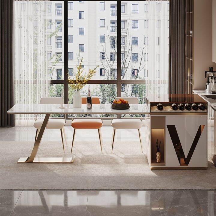 Accessible Luxury HighEnd 2023 Hot Rock Plate Island Table