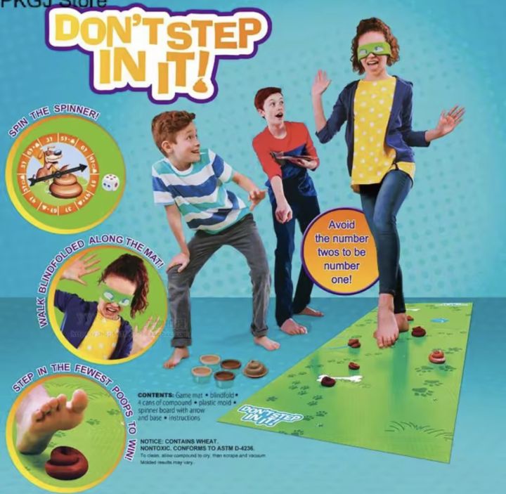 พร้อมส่ง-เกมเลี่ยงเหยียบขี้-dont-step-in-it-family-fun-interactive-board-game-บอร์ดเกมส์-เกมส์เพื่อพัฒนาการเด็ก