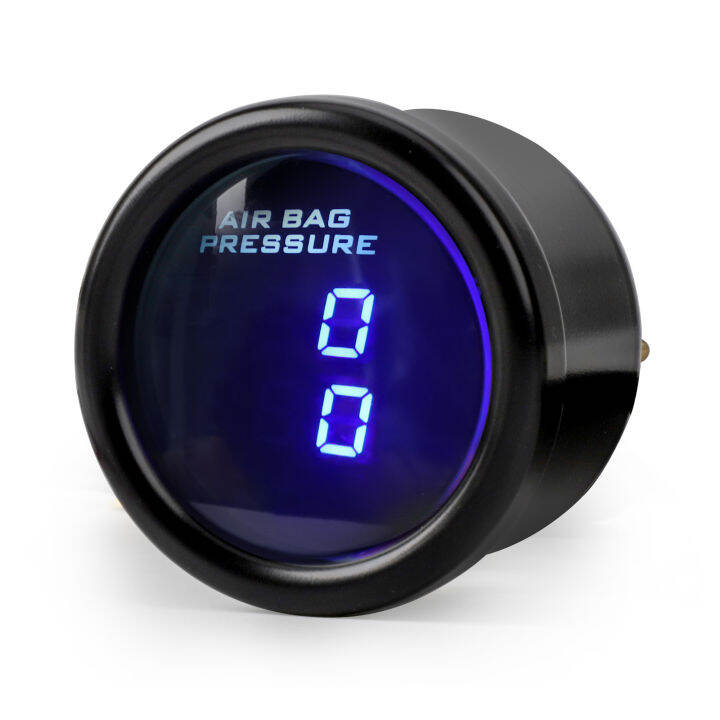 LED 52mm Blue Dual Digital Display Air Ride Air Press Air Suspension