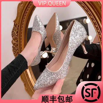 Champagne color bridal on sale shoes