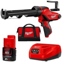 MILWAUKEE M12 PCG/310C-201 ปืนยิงซิลิโคนไร้สาย 12 โวลต์ พร้อมกระบอก เครื่องชาร์จและแบต 12V 2.0AH x 1 ก้อน