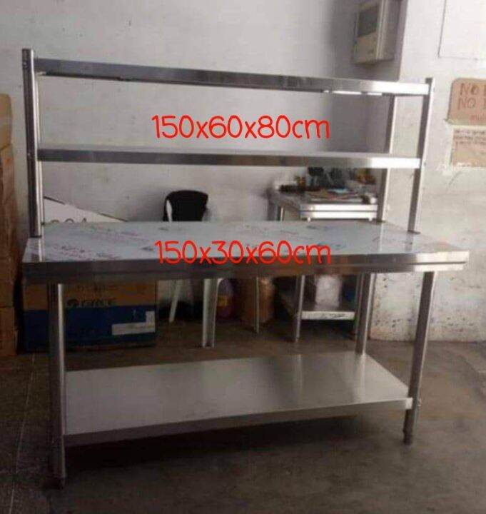 STAINLESS STEEL PREP TABLE SIZE 150X60X80CM Lazada PH