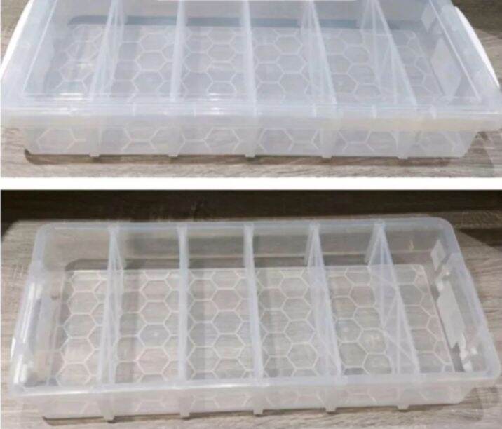 STORAGE ORGANIZER WITH DIVIDER (HOME GALLERY)100 NEW MATERIAL 56.5x26x10cm Lazada PH
