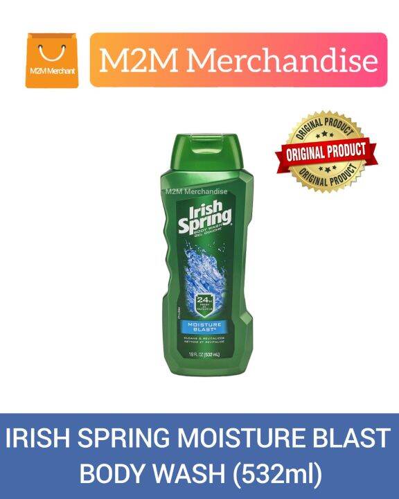 IRISH SPRING BODY WASH MOISTURE BLAST (532ml) Lazada PH