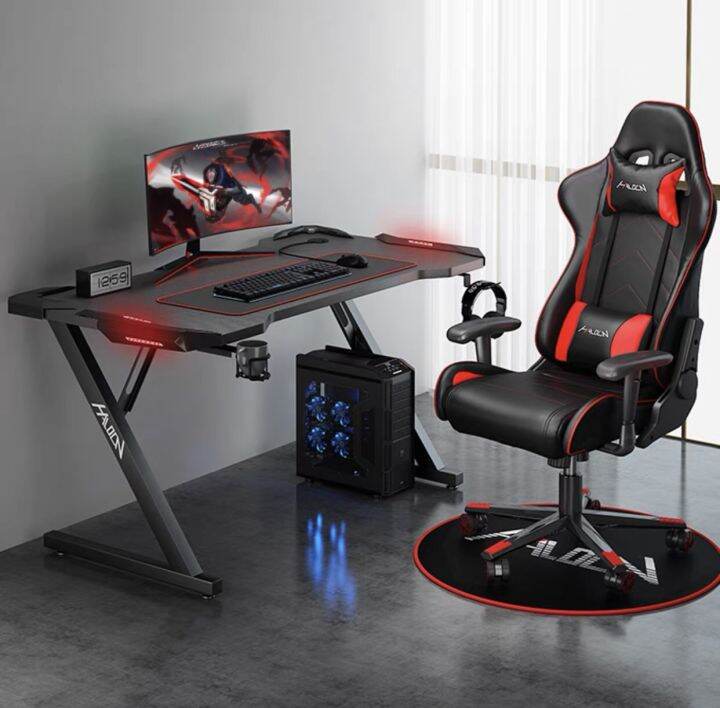 RGB Light Black Gaming Table 100cm | Lazada PH