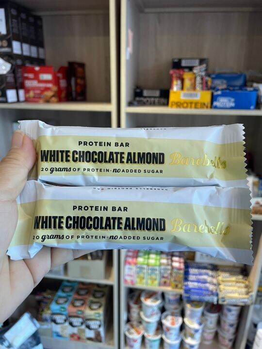sweden barebells White Chocolate Almond protein bar 20g Protein no