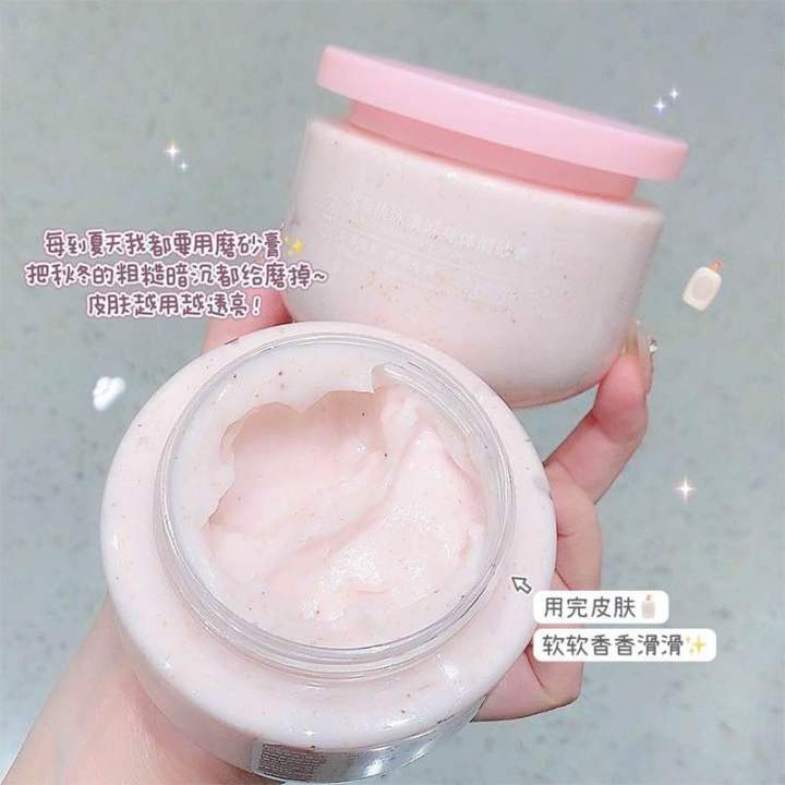 oli-body-scrub-220ml-ผิวกาย-สครับผิวพีช-การดูแลร่างกายการดูแลส่วนตัวการขัดผิวการขัดผิวทำให้ผิวขาว-สารสกัดพีช