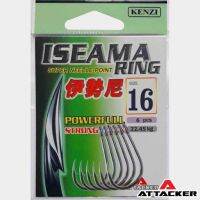 ตะขอเบ็ด ตกปลา เหล็กกล้า คาบอน รุ่น ISEAMA RING super needle point ตะขอเบ็ด ดำ แข็งแรง คม มีเบอร์ให้เลือก