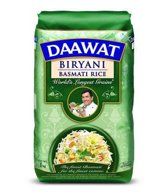 Daawat Biryani, Worlds Longest Grain, Aged Basmati Rice, 1 Kg
ข้าวบาสมาติ ดาววัต บริยานี