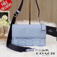 กระเป๋าสะพาย COACH CH828 Turner Flap Crossbody In Signature Chambray