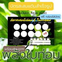 บัตรสะสมแต้ม บัตรสะสมน้ำ ใบ ใบคัด ใบเศษ ใบต้ม ?พร้อมส่ง ?ชุดละ100ใบ