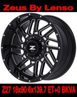 ล้อแม็ก ขอบ18 ZEUS Z27 By LENSO 18x9.0 ET 0 6H139.7 BKVA สีดำ??ราคาชุด4วง✅ แถมจุ๊บเหล็ก? มีรับประกันนาน3ปี✅❤️