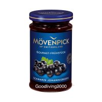 (Free shipping) Mövenpick Gourmet Fruhstuck  Schwarze Johannisbeere Blackcurrant spread 250 g แยม แบล็คเคอเรนต์ ตรา มูเวนพิค 250 กรัม