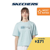 Skechers สเก็ตเชอร์ส เสื้อยืดแขนสั้นผู้หญิง Women Short Sleeve Tee - SL22Q4W294-003K