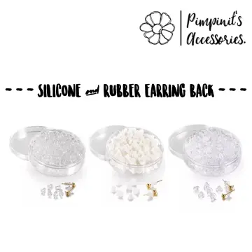 Silicon Earring Backs, Rubber Earring Stopper Nuts 