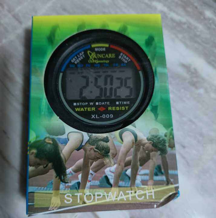 STOPWATCH XL 009 STOPWATCH DIGITAL WATER RESIST FITUR COMPAS Lazada