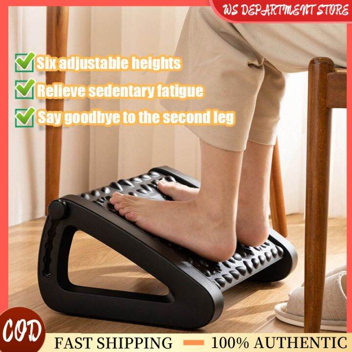 Ergonomic Footrest 2Level Height Adjustable Angle Office Foot Rest