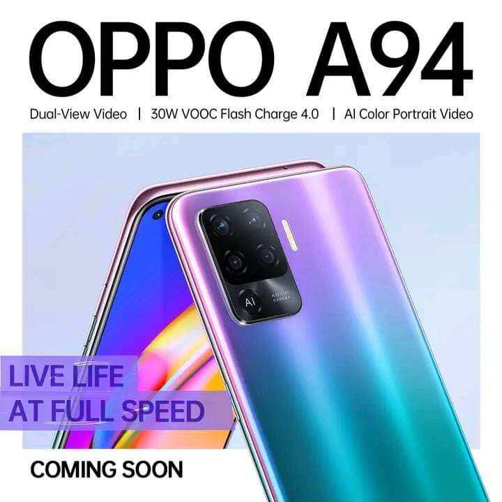 OPPO A94 (8GB RAM +128GB ROM) / 6.43 Screen,/ 48MP AI camera/ 4310 mAh ...