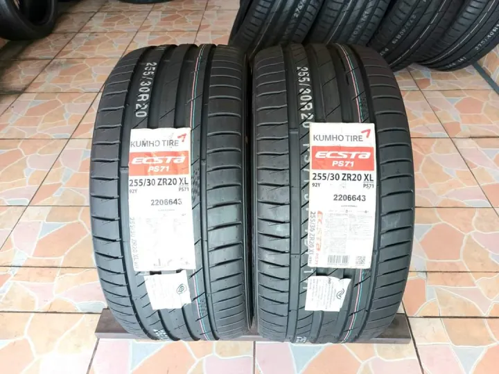 ** 2 เส้นค่ะ ** ยางใหม่ค้างปี 255/30R20 Kumho Ecsta PS71(Made in Korea ...