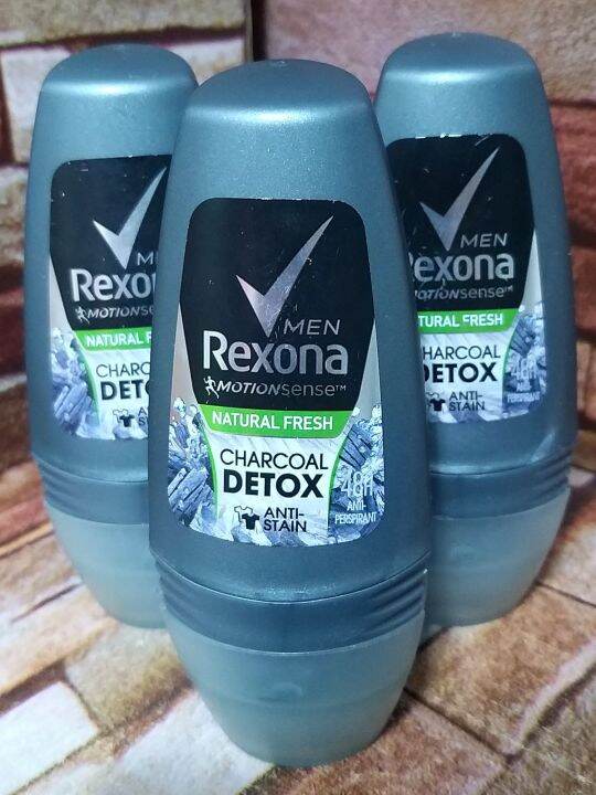 Rexona Charcoal Detox Deo Roll On For Men 50ml Lazada PH