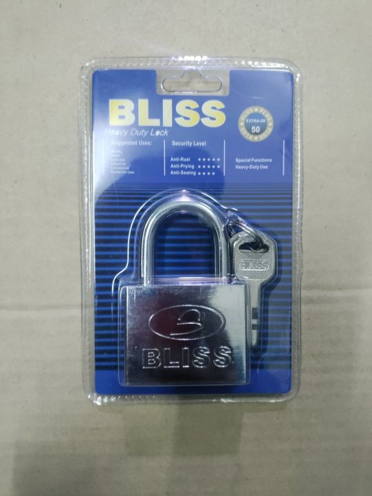 กุญแจ BLISS 50 mm. สีเงิน