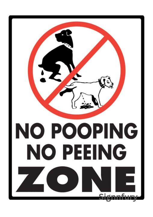 No Pooping No peeing Zone Signage | Lazada PH