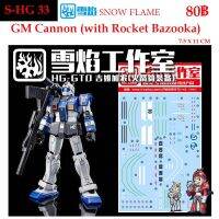 ดีคอลน้ำ [SNOW FLAME] SHG 33 s GM CANNON [WITH ROCKET BAZOOKA] HG 1/144 WATER DECAL SHG33