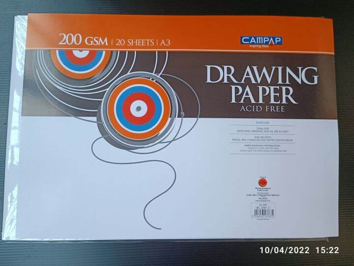 A3 CA3767 20's loose Drawing Paper1pkt/20Pc Lazada