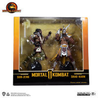 McFARLANE MORTAL KOMBAT 11 SUB ZERO VS SHAO KAHN 7 INCH ACTION FIGURES DUO PACK