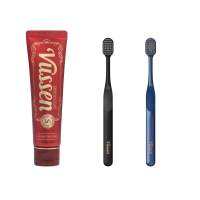 Vussen S Sensitive OSSTEM 120g + แปรงสีฟัน 2 ชิ้น VUSSEN DOUBLE-WIDE TOOTHBRUSH