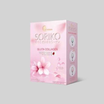 (1 กล่อง)Soriko Gluta Collagen โซริโกะ กลูต้า คอลลาเจน มี 15( ซอง