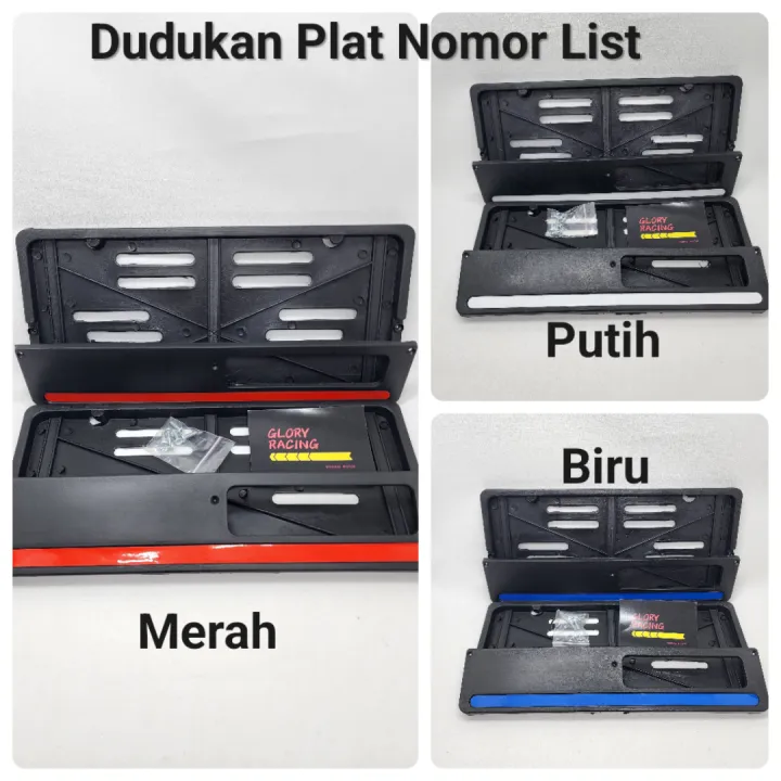 Dudukan Plat Nomor List Warna Cover Plat Nomor Tatakan Plat Nomot