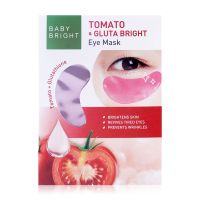 Baby Bright Tomato &amp; Gluta Eye Mask ช่วยลดเลือนรอยหมองคล้ำให้ดวงตาดูกระจ่างใส