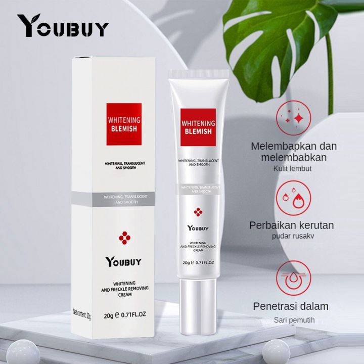 YOUBUY Whitening Blemish Cream BPOM Penghilang Flek Hitam Anti Freckle Cream Blemish Salep