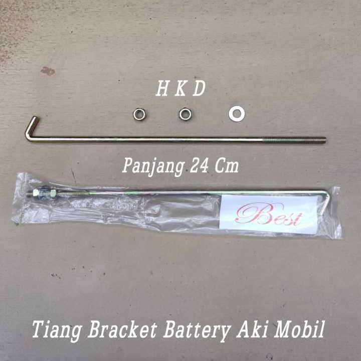 BESI PENGAIT BRACKET AKI MOBIL PANJANG 24CM (Harga 1 Pasang) | Lazada
