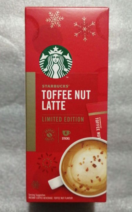 Starbucks Toffee Nut Latte Limited Edition Premium Instant Coffee Mix G X Sachets