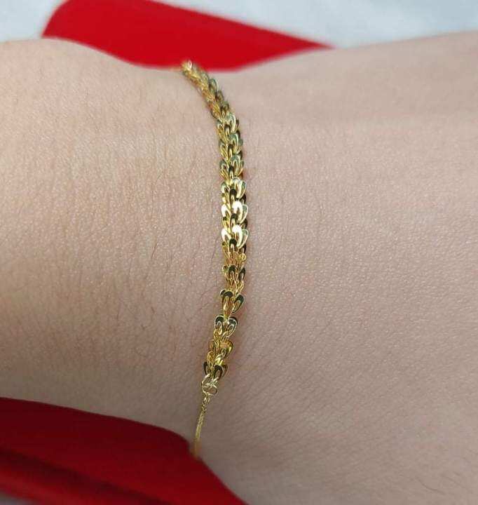 PAWNABLE COD 18K SAUDI GOLD PALAY BRACELET ADJUSTABLE | Lazada PH