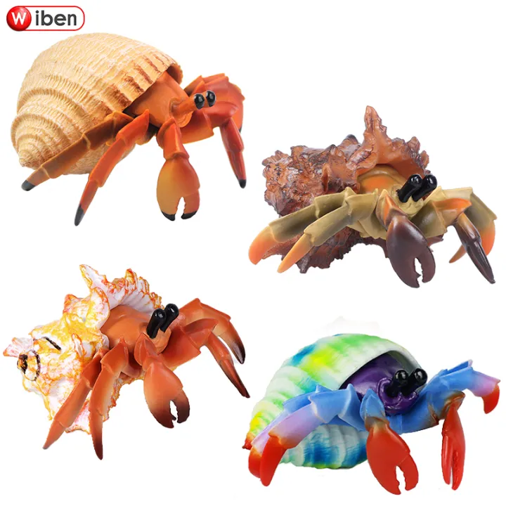 Simulation Beach Marine Undersea Creature Toy Animal Model Crab Hermit Crab  Children Boys and Girls Birthday Gift | Lazada PH