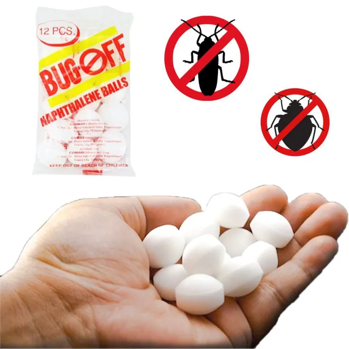 CSZ COD 12 Pcs Naphthalene Balls Alcapor Moth Balls Repellent Closet ...