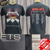 เสื้อวง  METALLlCA ลิขสิทธิ์แท้ 100% งานสร้างใหม่ ป้ายGILDAN UK by pop comics