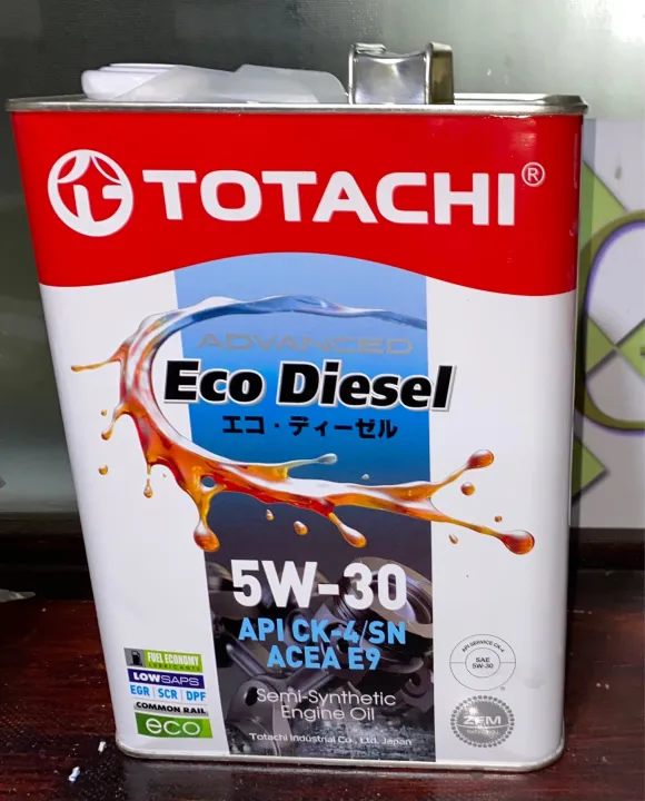 TOTACHI ECO DIESEL Japan 5w-30 API CK-4/SN ACEA E9 Semi Synthetic ...